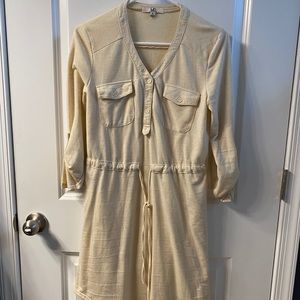 3/4 sleeve khaki dress